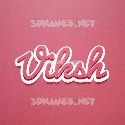 viksh in Red Scribble style - 3D name wallpaper viksh in Red Scribble style - 3D name wallpaper