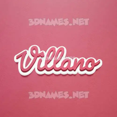 villano in Red Scribble style - 3D name wallpaper villano in Red Scribble style - 3D name wallpaper
