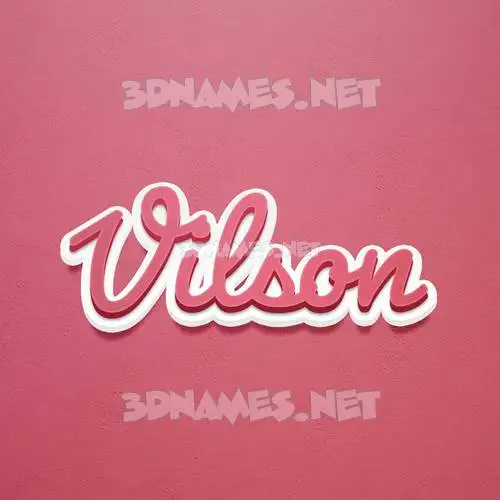 vilson in Red Scribble style - 3D name wallpaper vilson in Red Scribble style - 3D name wallpaper