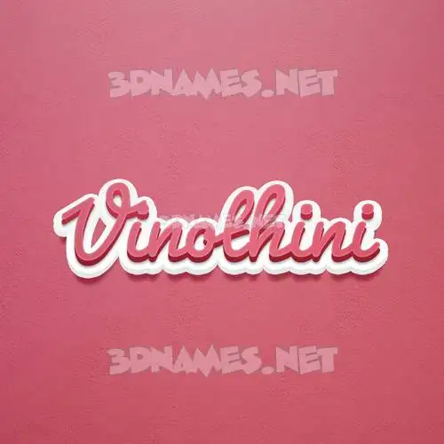 vinothini in Red Scribble style - 3D name wallpaper vinothini in Red Scribble style - 3D name wallpaper