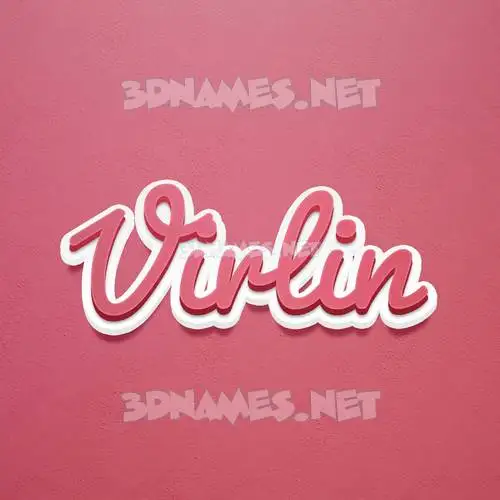 virlin in Red Scribble style - 3D name wallpaper virlin in Red Scribble style - 3D name wallpaper