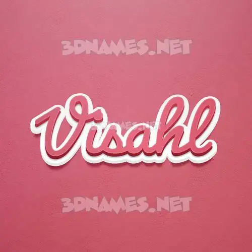 visahl in Red Scribble style - 3D name wallpaper visahl in Red Scribble style - 3D name wallpaper