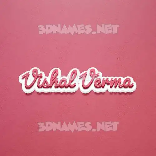 vishal verma in Red Scribble style - 3D name wallpaper vishal verma in Red Scribble style - 3D name wallpaper
