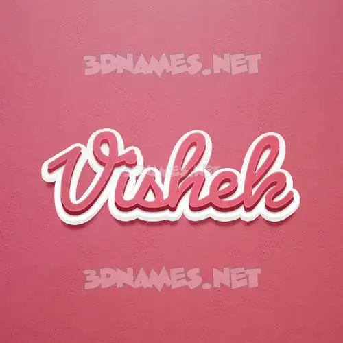 vishek in Red Scribble style - 3D name wallpaper vishek in Red Scribble style - 3D name wallpaper