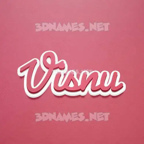 visnu in Red Scribble style - 3D name wallpaper visnu in Red Scribble style - 3D name wallpaper