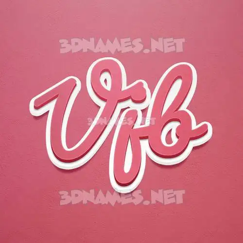 vjb in Red Scribble style - 3D name wallpaper vjb in Red Scribble style - 3D name wallpaper