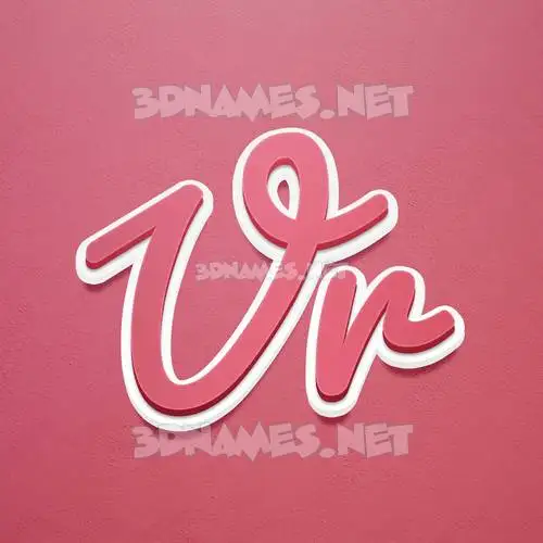 vr in Red Scribble style - 3D name wallpaper vr in Red Scribble style - 3D name wallpaper
