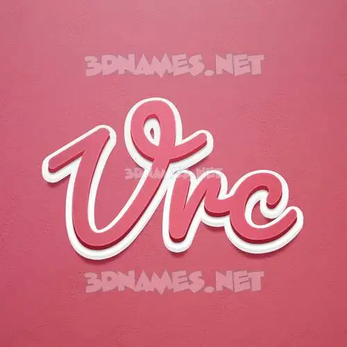 vrc in Red Scribble style - 3D name wallpaper vrc in Red Scribble style - 3D name wallpaper