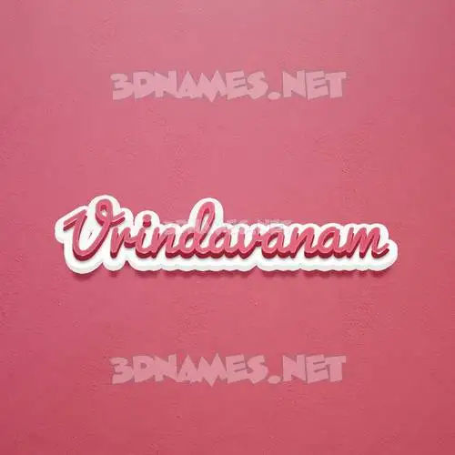 vrindavanam in Red Scribble style - 3D name wallpaper vrindavanam in Red Scribble style - 3D name wallpaper