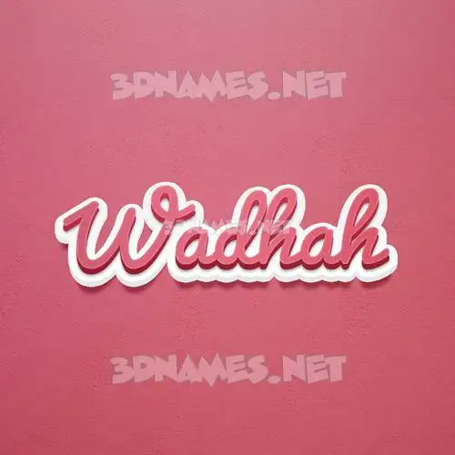 wadhah in Red Scribble style - 3D name wallpaper wadhah in Red Scribble style - 3D name wallpaper