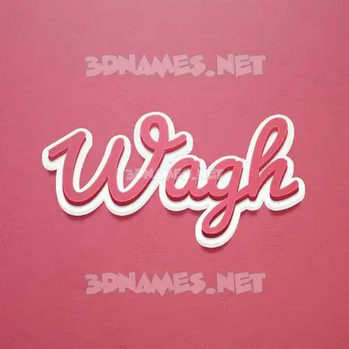 wagh in Red Scribble style - 3D name wallpaper wagh in Red Scribble style - 3D name wallpaper