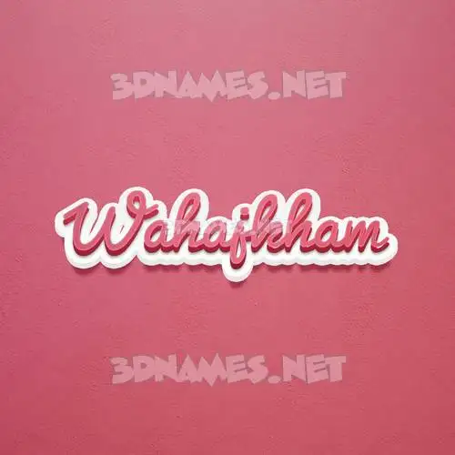 wahajkham in Red Scribble style - 3D name wallpaper wahajkham in Red Scribble style - 3D name wallpaper