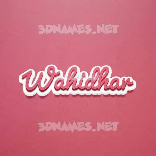 wahidhar in Red Scribble style - 3D name wallpaper wahidhar in Red Scribble style - 3D name wallpaper