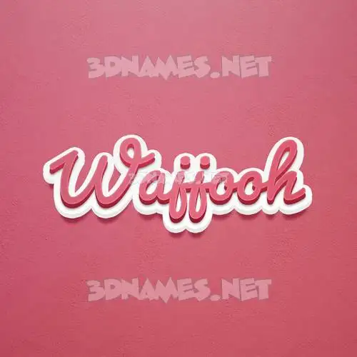 wajjooh in Red Scribble style - 3D name wallpaper wajjooh in Red Scribble style - 3D name wallpaper
