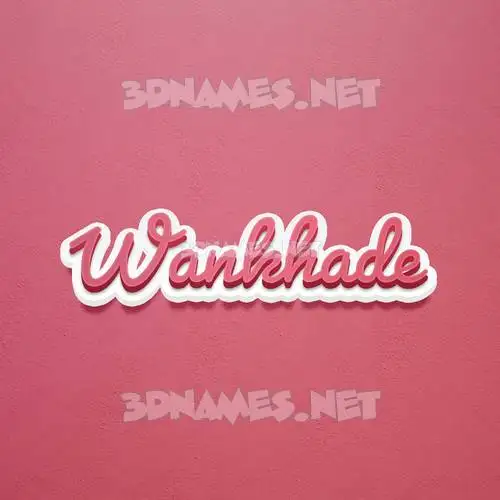 wankhade in Red Scribble style - 3D name wallpaper wankhade in Red Scribble style - 3D name wallpaper