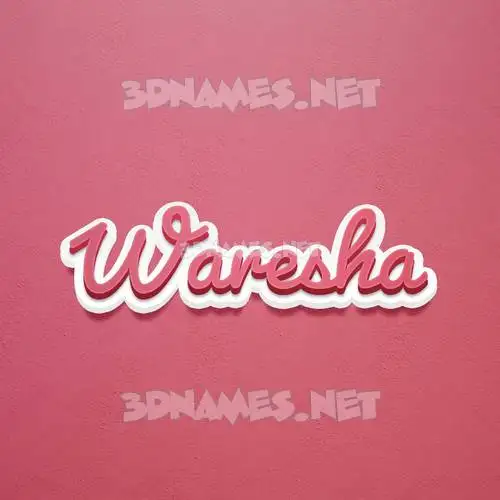 waresha in Red Scribble style - 3D name wallpaper waresha in Red Scribble style - 3D name wallpaper