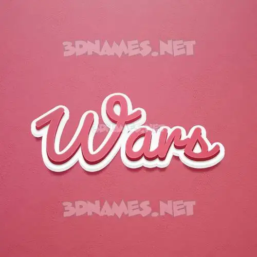 wars in Red Scribble style - 3D name wallpaper wars in Red Scribble style - 3D name wallpaper