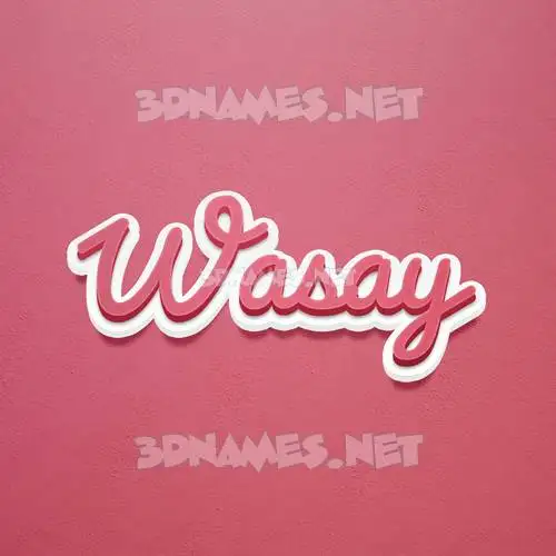wasay in Red Scribble style - 3D name wallpaper wasay in Red Scribble style - 3D name wallpaper