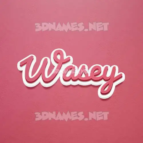 wasey in Red Scribble style - 3D name wallpaper wasey in Red Scribble style - 3D name wallpaper
