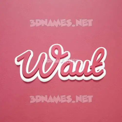 waut in Red Scribble style - 3D name wallpaper waut in Red Scribble style - 3D name wallpaper