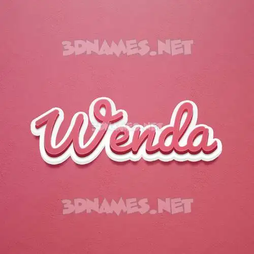 wenda in Red Scribble style - 3D name wallpaper wenda in Red Scribble style - 3D name wallpaper