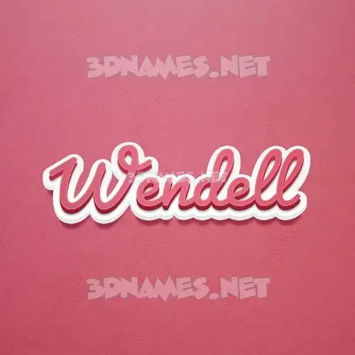 wendell in Red Scribble style - 3D name wallpaper wendell in Red Scribble style - 3D name wallpaper