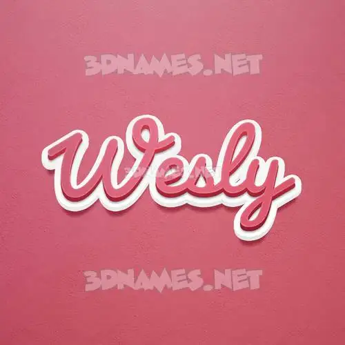 wesly in Red Scribble style - 3D name wallpaper wesly in Red Scribble style - 3D name wallpaper
