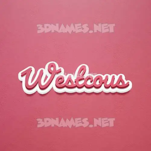 westcous in Red Scribble style - 3D name wallpaper westcous in Red Scribble style - 3D name wallpaper