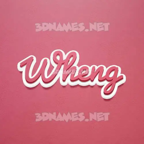wheng in Red Scribble style - 3D name wallpaper wheng in Red Scribble style - 3D name wallpaper