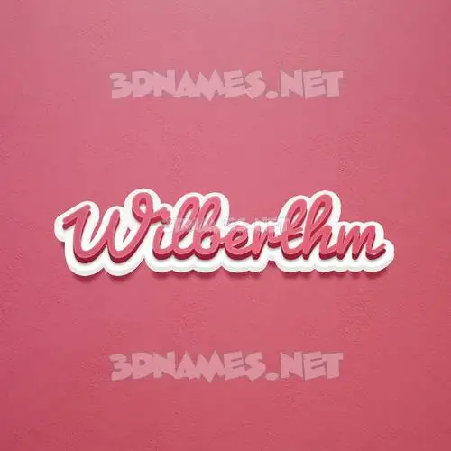 wilberthm in Red Scribble style - 3D name wallpaper wilberthm in Red Scribble style - 3D name wallpaper