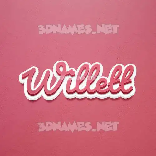 willett in Red Scribble style - 3D name wallpaper willett in Red Scribble style - 3D name wallpaper