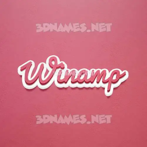 winamp in Red Scribble style - 3D name wallpaper winamp in Red Scribble style - 3D name wallpaper
