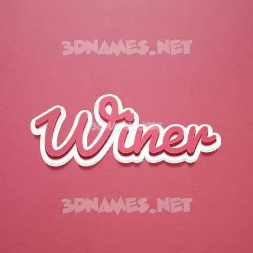 winer in Red Scribble style - 3D name wallpaper winer in Red Scribble style - 3D name wallpaper
