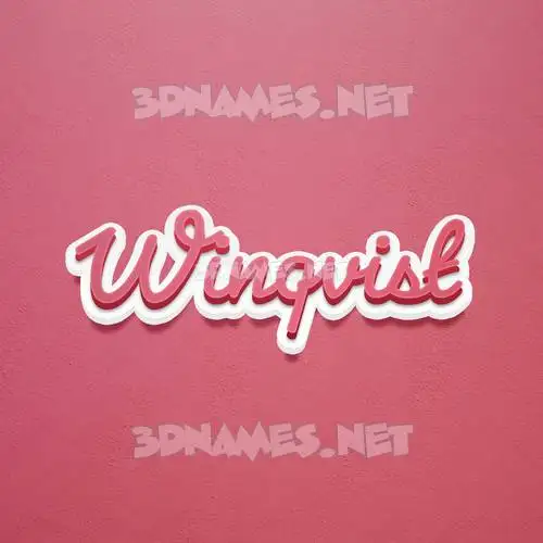 winqvist in Red Scribble style - 3D name wallpaper winqvist in Red Scribble style - 3D name wallpaper