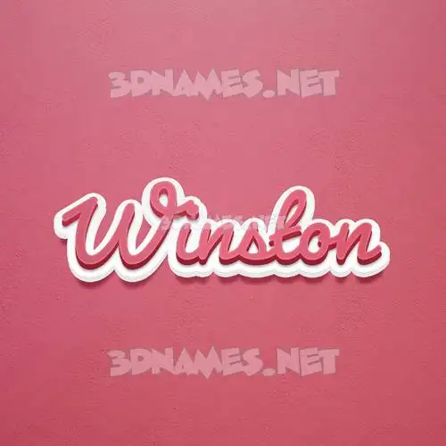 winston in Red Scribble style - 3D name wallpaper winston in Red Scribble style - 3D name wallpaper