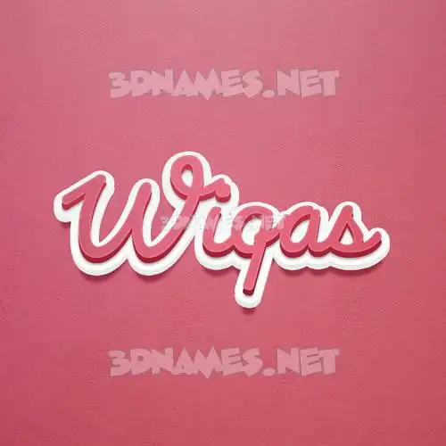 wiqas in Red Scribble style - 3D name wallpaper wiqas in Red Scribble style - 3D name wallpaper