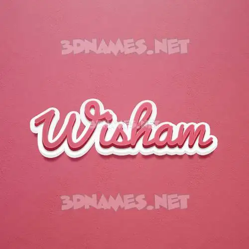 wisham in Red Scribble style - 3D name wallpaper wisham in Red Scribble style - 3D name wallpaper