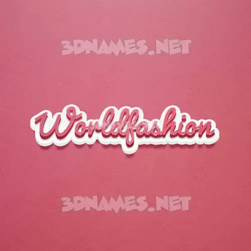 worldfashion in Red Scribble style - 3D name wallpaper worldfashion in Red Scribble style - 3D name wallpaper