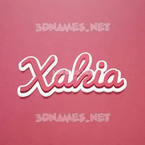xakia in Red Scribble style - 3D name wallpaper xakia in Red Scribble style - 3D name wallpaper