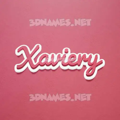xaviery in Red Scribble style - 3D name wallpaper xaviery in Red Scribble style - 3D name wallpaper