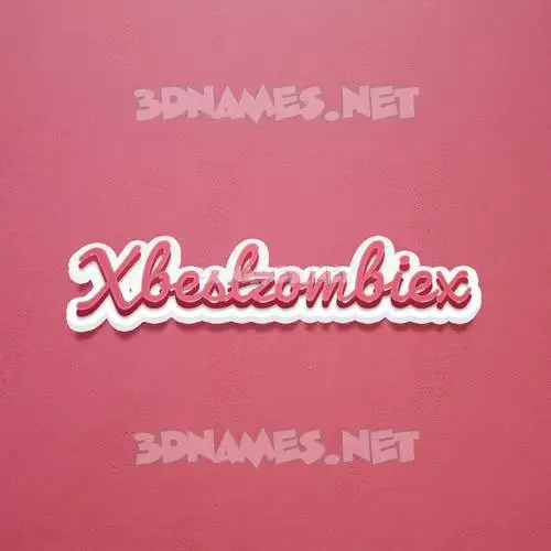 xbestzombiex in Red Scribble style - 3D name wallpaper xbestzombiex in Red Scribble style - 3D name wallpaper