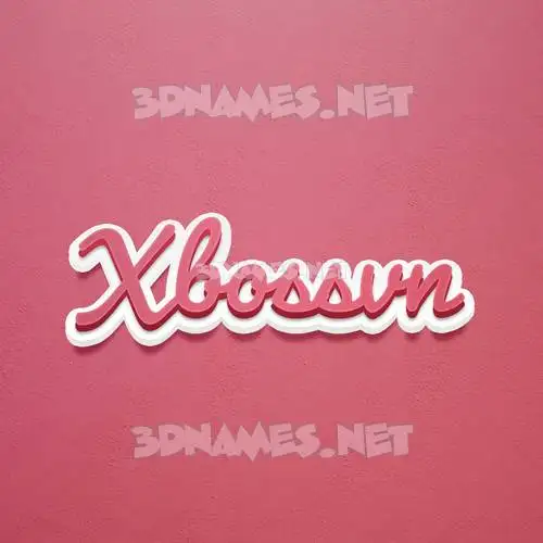 xbossvn in Red Scribble style - 3D name wallpaper xbossvn in Red Scribble style - 3D name wallpaper