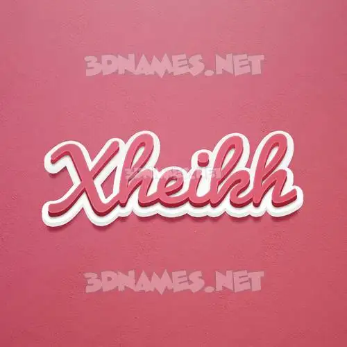 xheikh in Red Scribble style - 3D name wallpaper xheikh in Red Scribble style - 3D name wallpaper