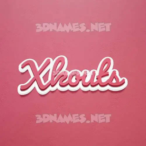 xkouts in Red Scribble style - 3D name wallpaper xkouts in Red Scribble style - 3D name wallpaper