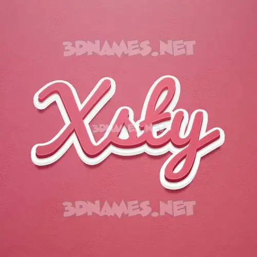 xsty in Red Scribble style - 3D name wallpaper xsty in Red Scribble style - 3D name wallpaper