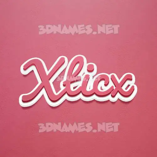 xticx in Red Scribble style - 3D name wallpaper xticx in Red Scribble style - 3D name wallpaper