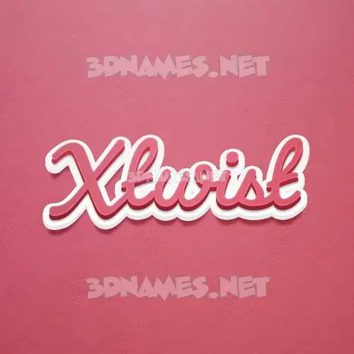 xtwist in Red Scribble style - 3D name wallpaper xtwist in Red Scribble style - 3D name wallpaper