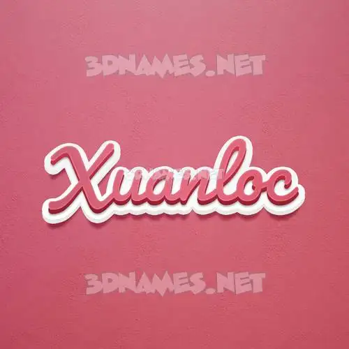 xuanloc in Red Scribble style - 3D name wallpaper xuanloc in Red Scribble style - 3D name wallpaper