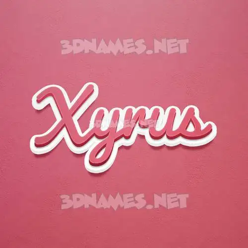 xyrus in Red Scribble style - 3D name wallpaper xyrus in Red Scribble style - 3D name wallpaper