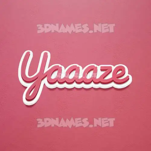yaaaze in Red Scribble style - 3D name wallpaper yaaaze in Red Scribble style - 3D name wallpaper